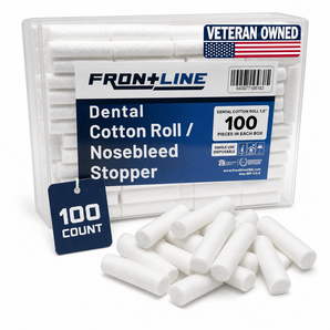 100% Cotton Dental Rolls – Highly Absorbent Rolls for Nosebleeds & Wisdom Teeth Recovery, Stay Intact When Wet, 100 or 2,000 Count